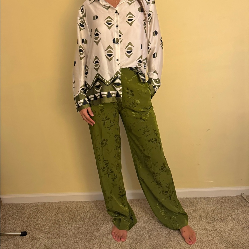 Zara green pants